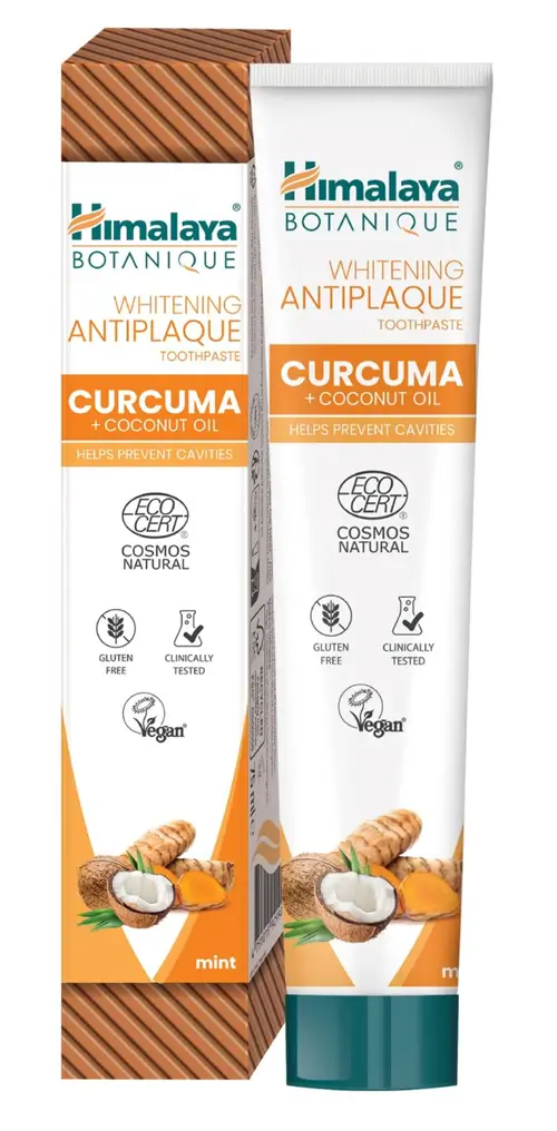 BOTANIQUE WHITENING CURCUMA + COCONUT OIL TOOTHPASTE 75 ML