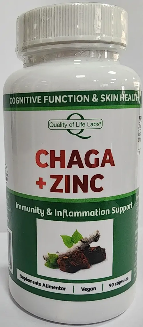 CHAGA 1250 MG + ZINC - 90 CAPS VEG