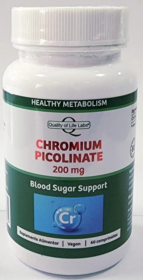 CHROMIUM PICOLINATE 200 MCG - 60 COMP VEG